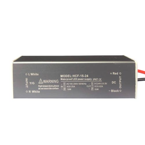24V 15W Waterproof IP67 AC to DC LED Driver Din Rail Switching Power Supply