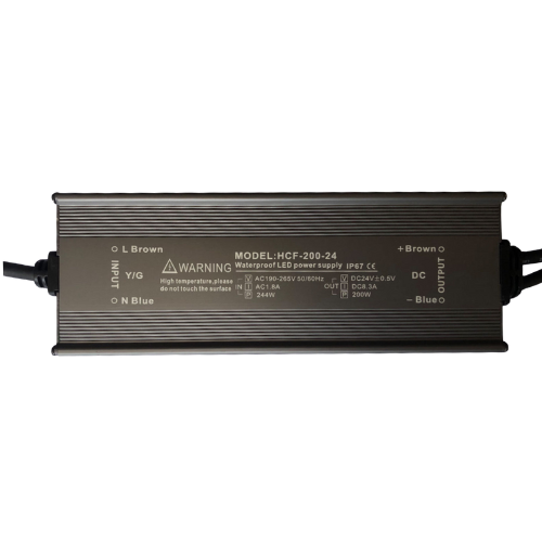 24V 200W Waterproof IP67 AC to DC LED Driver Din Rail Switching Power Supply