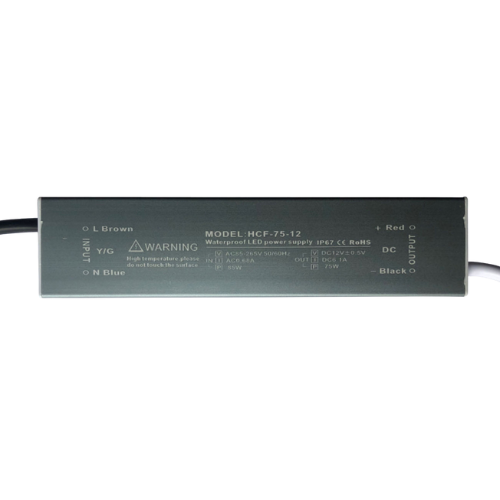 12V 75W Waterproof IP67 AC to DC LED Driver Din Rail Switching Power Supply