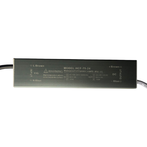 24V 75W Waterproof IP67 AC to DC LED Driver Din Rail Switching Power Supply